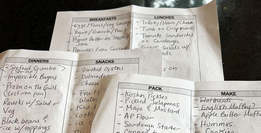 Image of menu items and ingredients.